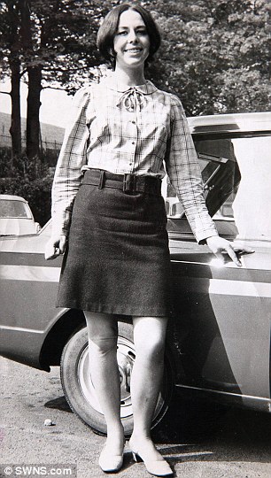 Bright young thing: A photo of Liz taken near Newcastle in 1966